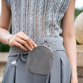 Silver Chainmail Purse – Handmade Stainless Steel Mesh Evening Bag for Parties